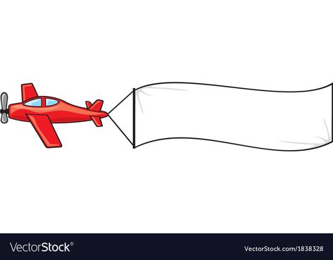 Plane With Banner, Plane Vector, Airplane Banner, Banner Doodle, Cartoon Plane, Plane Drawing, Banner Clip Art, Bee Themed Classroom, Cartoon Airplane