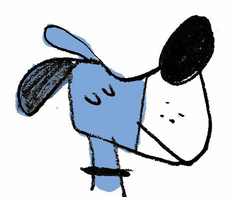 심플한 그림, Blue Drawings, Desain Buklet, 강아지 그림, Dog Branding, Kids Fabric, Blue Dog, Mini Drawings, Dog Illustration