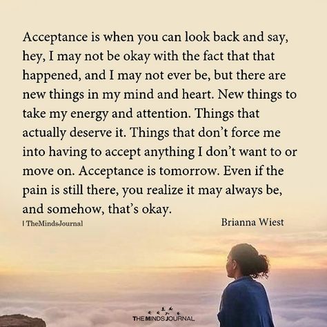 Acceptance Is When You Can Look Back - https://themindsjournal.com/acceptance-is-when-you-can-look-back/ Tough Times Quotes, Acceptance Quotes, Radical Acceptance, Lesson Quotes, Life Lesson Quotes, Tough Times, Healing Quotes, Meaningful Quotes, Wisdom Quotes