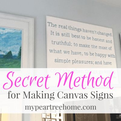 Make a Large DIY Sign on Canvas Large Canvas Art Diy, Diy Fonts, Canvas Art Diy, Tree Wall Art Diy, Blessed Sign, Diy Quotes, Tape Painting, Canvas Diy, Tree Home