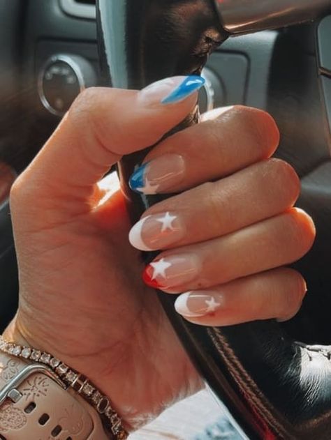 21 Elegant Milky White Nails With a Minimalist Vibe | The KA Edit Cute Gel Dip Nails, Patriotic Nails 4th Of July Nailart, 4 Of July Nails Fireworks, Nail Ideas For The 4th Of July, Cute July 4th Nails, Forth Of July French Tips, 4th Of Nails, 4th Of July Nails With Stars, Forth Of July Nails Fireworks