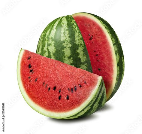 Stock Image: Watermelon cut slice isolated on white background as package design element Whole Watermelon, Cut Watermelon, Watermelon Slice, White Background Photo, Watermelon Slices, Embroidery Neck Designs, Background Photo, File Free, Package Design