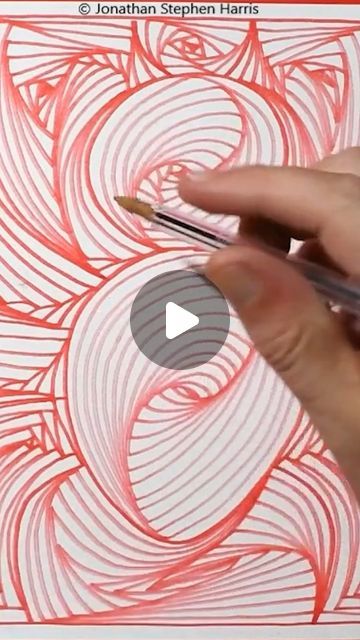 spiral line drawing and a spider drawn in anamorphic scribble art style. Cool Line Drawings, Drawing Of A Spider, Illusion Tricks, Spiral Drawing, 3d Spider, Spider Drawing, Trick Art, Optical Illusion Drawing, Scribble Drawing