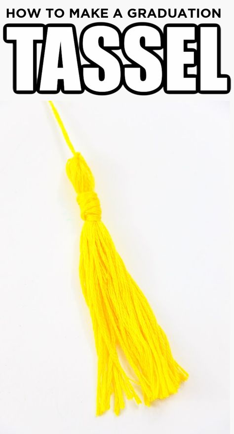 Summer Art For Kids, Easy Summer Crafts For Kids, Easy Summer Crafts, Diy Graduation Decorations, Graduation Cap Tassel, Grad Diy, Diy Tassel Garland, Tassels Tutorials, Graduation Tassel