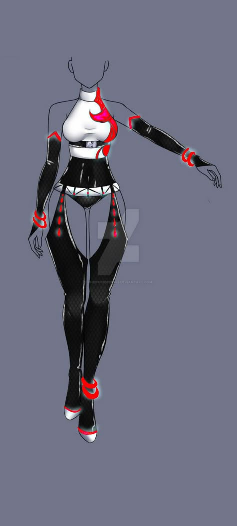 Hero Support Items Ideas, Anime Superhero Outfits Female, Evil Outfits Drawing, Mha Outfit Ideas Oc, Hero Outfits Design Female Mha, Succubus Oc Design, Fighter Outfit Character Design, Super Hero Outfits Drawing, Red Hero Costume