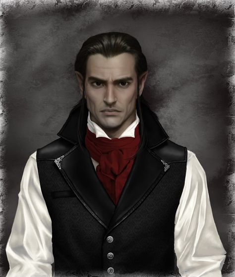 Count Strahd von Zarovich, LeighAnne on ArtStation at https://www.artstation.com/artwork/3q8XL2 Curse Of Strahd, Vampire Art, The Curse, Smart Auto, Cosplay Props, Male Art, Map Art, Nice Tops, Running