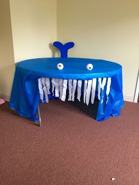 Jonah and the whale                                                       … 33 Wallpaper, Ocean Theme Classroom, Jonah And The Whale, Dramatic Play Preschool, Bible Story Crafts, Under The Sea Theme, Vbs Crafts, Church Crafts, Under The Sea Party