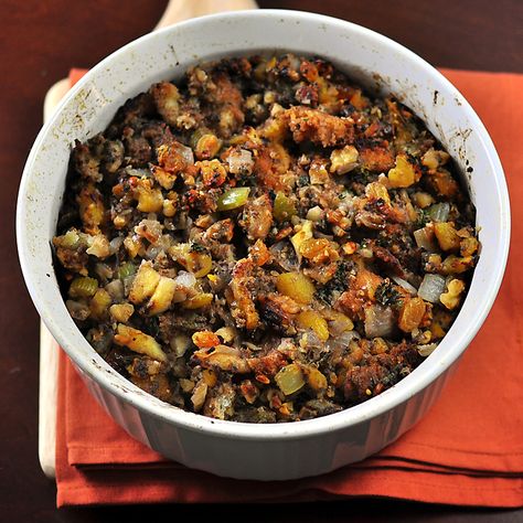 Apricot Stuffing, Walnut Stuffing, Almond Flour Pie Crust, Thanksgiving Stuffing Recipes, Christmas Dinners, Thanksgiving Stuffing, Stuffing Recipes, Holiday Guide, Favorite Side Dish