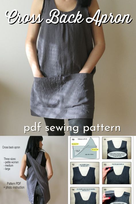 #CrossBackApron,#SewingPattern,#ApronSewingPattern,#ApronPattern,#PDFPattern,#DownloadableSewingPattern,#JapanesePinaforeApron,#Sewing,#TOTOshopUA,#CraftEvangelist Homesteading Apron Pattern, Easy Pinafore Apron Pattern, Adult Smock Apron Pattern Free, No Tie Apron Pattern, Plus Size Cross Back Apron Pattern Free Printable, Crossover Apron Pattern Free, Japanese Cross Back Apron Pattern Free, Diy Cross Back Apron, No Tie Apron Pattern Free