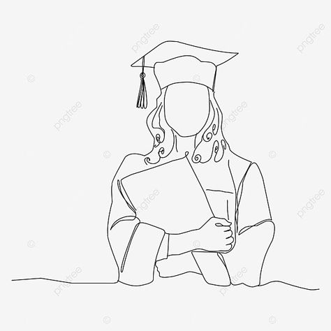 Graduation Drawing, Wing Drawing, Abstract Line Drawing, Graduation Images, Drawing Png, Abstract Wallpaper Design, Graduation Theme, Continuous Line Drawing, Instagram Inspiration Posts