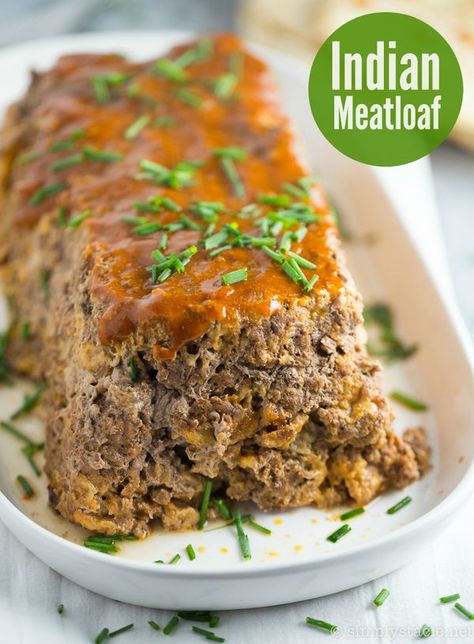 Indian Meatloaf--Not your momma's meatloaf! This is Indian Meatloaf recipe is packed with spicy exotic flavors of the far east. What a cool, healthy twist on an old comfort food. Try it tonight for dinner! Whole30 Ketchup, Cracker Barrel Meatloaf Recipe, Paleo Meatloaf, Cracker Barrel Meatloaf, Paleo Running Momma, Homemade Meatloaf, Good Meatloaf Recipe, Classic Meatloaf, Best Meatloaf