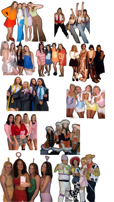 5 People Halloween Costumes Group, Halloween Costumes For 4 People Group, Group 4 Halloween Costumes, Costume For 4 People Group, 4 People Halloween Costumes Group, Iconic Group Costumes, Halloween Costumes Group Of 4, Halloween Trios, Group Costumes For 4