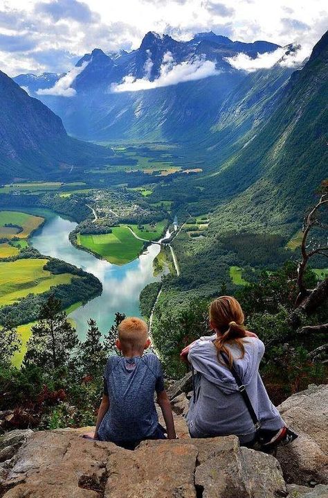 Andalsnes, Norway - adventure time post - Imgur Mother And Son, Norway Travel, Stavanger, Beautiful Places In The World, Alam Yang Indah, Most Beautiful Places, Wonderful Places, Vacation Spots, Dream Vacations