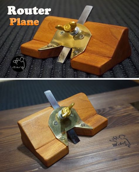 How to make a router plane. Router Plane, Woodworking Jigsaw, Miter Saws, Hand Plane, Woodworking Equipment, Wood Plane, Wood Working Tools, Woodworking Workbench, Learn Woodworking