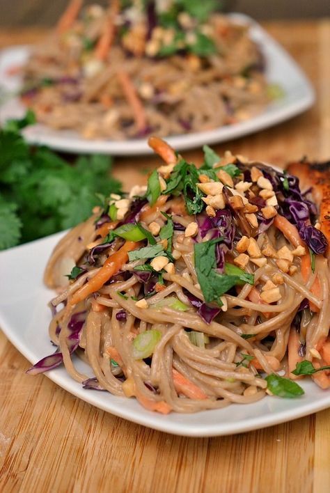 Peanut-Sesame Soba Noodles recipe Garlic Dill Refrigerator Pickles, Tomato And Mozzarella Salad, Soba Noodles Recipe, Tomato And Mozzarella, Ricotta Toast, Soba Noodle, Mozzarella Salad, Refrigerator Pickles, Noodles Recipe