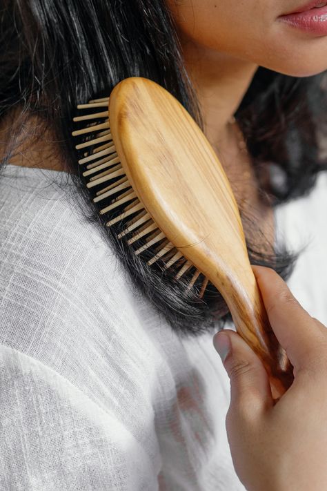 Eco Friendly Wooden Hair Brush Hair Wooden Hair Brush, Eco Hair, Wooden Brush, Eco Beauty, Eco Friendly Accessories, Cushions To Make, Beauty Equipment, Hair Routines, Green Beauty