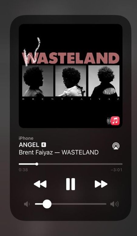 Music Screenshots Iphone, Brent Faiyaz Album Cover Wallpaper, Music Screenshots, Angel In Disguise, Song Covers, Iphone Music, Brent Faiyaz, Music Collage, Night Sky Wallpaper