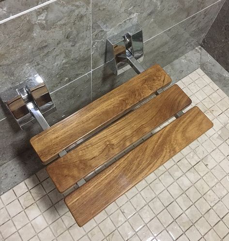 Folding Shower Seat, Bathtub Seat, Interior Barn Door Hardware, Sliding Glass Barn Doors, Teak Shower Bench, Seat Bench, Shower Seat, Small Showers, Shower Chair