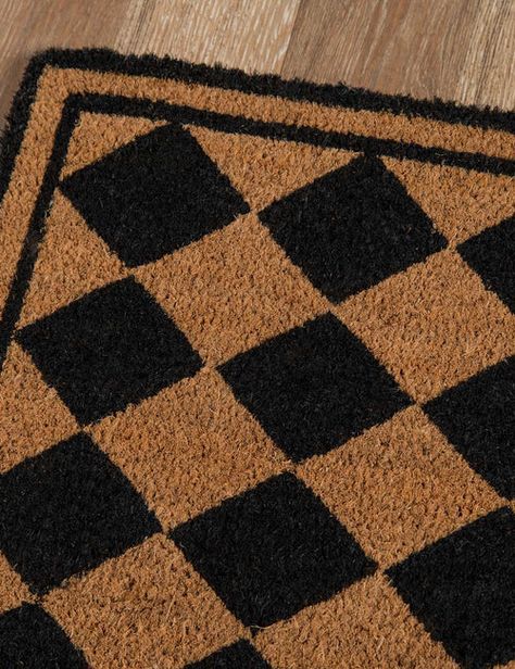 Shop Doormats + Welcome Mats Monogram Door Mat, Checkered Rug, Lulu And Georgia, Transitional Decor, Welcome Mat, Entryway Rug, Garden Accessories, Welcome Mats, Hallway Rug