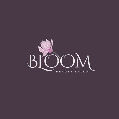 Bloom Logo, Spa Logo, Unique Words Definitions, Words Definitions, Beauty Salon Logo, Nail Logo, Minimalist Luxury, Event Logo, Black Phone Wallpaper