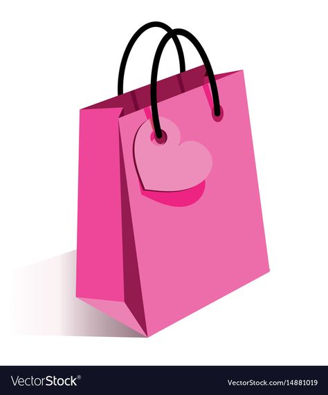 Shoping Logo Aesthetic, Shopping Bag Illustration, Online Shopping Ideas, Pink Shopping Bag, Shoping Bag, Pink Shopping, Logo Online Shop, Shop Small Quotes, Logo Design Love