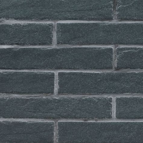 Fireplace Accent Walls, Brick Wall Tiles, Black Brick Wall, Outdoor Porcelain Tile, Brick Look Tile, Wall Brick, Residential Flooring, Matte Porcelain Tile, Brick Tile