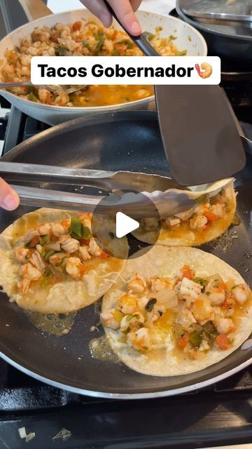 Tacos Al Gobernador Shrimp, Gobernador Shrimp Tacos, How To Make Shrimp Tacos, Frozen Shrimp Tacos, Mexican Shrimp Tacos, Best Shrimp Tacos, Tacos Gobernador, Shrimp Tacos Recipe, Mexican Shrimp