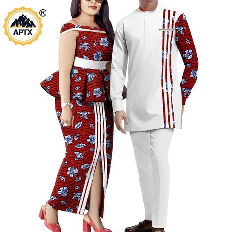 Couples Designs Outfits, Style For Couples Outfit, Matching Style Couple, Model Couple Africain, Couple Style Fashion Outfits, African Couple Outfit Matching, Couples Style Fashion, Ankara Couple Outfit, Couple Dress Matching