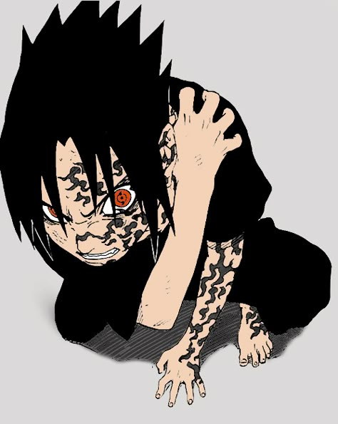 Sasuke Uchiha Curse Mark, Uchiha Tattoo, Curse Mark, Action Poses Drawing, Dragon Wallpaper Iphone, Manga Tattoo, Naruto Tattoo, New Student, Naruto Drawings