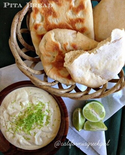 Hatch Chile Recipes, Pita Recipe, Hatch Chiles, Homemade Pita, Homemade Pita Bread, Chile Recipes, Hatch Chile, Feta Dip, Party Dishes