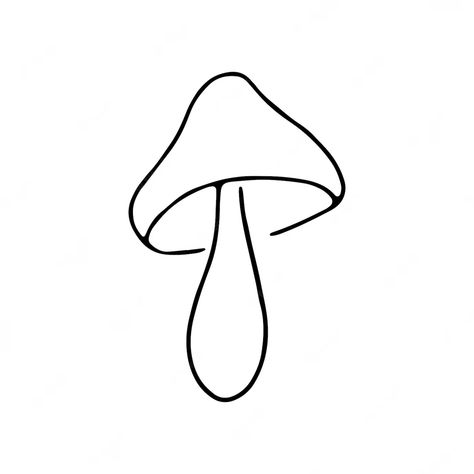 Mushroom Outline, Hand Drawing Sketch, Black Mushroom, Occult Tattoo, Mushroom Tattoos, Mushroom Drawing, Outline Drawings, Mushroom Art, Hand Drawing