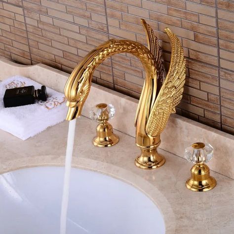 Gold Faucet Bathroom, Gold Faucet, Faucet Accessories, Sink Mixer Taps, Bath Taps, Basin Mixer Taps, Basin Sink, Basin Taps, Sink Taps