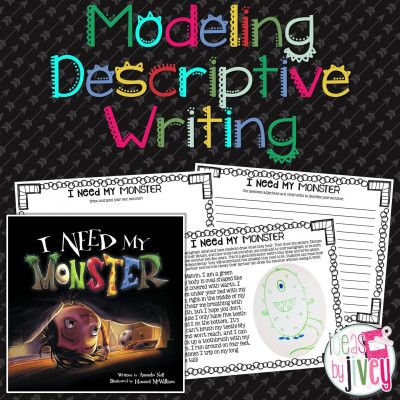 I Need My Monster-Ideas by Jivey Descriptive Writing Activities, Monster Activities, Mentor Sentences, Teaching Geometry, Read Aloud Activities, Third Grade Writing, Creative Writing Ideas, Halloween Writing, My Monster