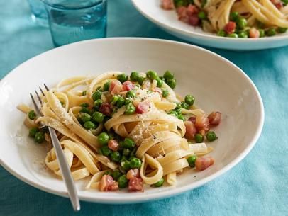 Pasta, Pancetta and Peas Recipe | Sunny Anderson | Food Network Sunny Anderson Recipes, Pancetta And Peas, Pasta And Peas, Fresh Pasta Recipes, Pasta Food Recipes, Best Pasta Recipes, Pea Recipes, Pasta Food, Recipes Pasta