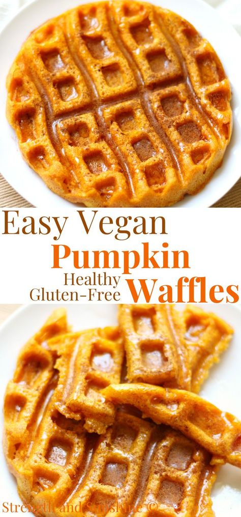 easy vegan pumpkin waffles that are gluten-free Pumpkin Waffles Easy, Vegan Pumpkin Waffles, Pumpkin Waffle Recipe, Pumpkin Waffles Recipe, Bakery Inspiration, Crispy Waffles, Dinners Ideas, Vegan Pudding, Vegan Waffles