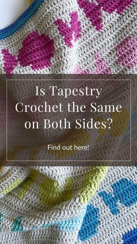 Is Tapestry Crochet the Same on Both Sides? How To Crochet A Tapestry, Crochet Tapestry Blanket, Tapestry Crochet Patterns Charts Free, Slip Knot Crochet, Tapestry Blanket, Crochet Tips, Tapestry Crochet Patterns, Tapestry Bag, Crochet Tutorials