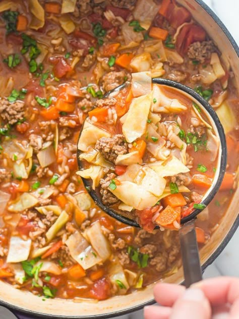 Instant Pot Cabbage Soup, Instant Pot Cabbage, Unstuffed Cabbage Soup, How To Cook Orzo, Unstuffed Cabbage, Savory Meals, Hearty Dinner, Soup Season, Cabbage Soup