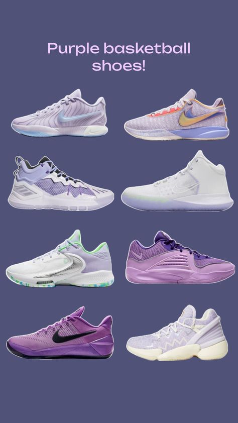 basketball shoes Purple Volleyball, Shoes For Volleyball, Zapatillas Nike Basketball, Purple Basketball, Purple Basketball Shoes, Best Volleyball Shoes, Nike Art, Basketball Season, Shoe Inspo