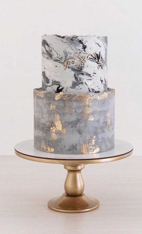 These Wedding Cakes Are Incredibly Stunning 18th Birthday Cake Ideas Unique, Birthday Cake Ideas Unique, Concrete Wedding Cake, 18th Birthday Cake Ideas, Wedding Cake Marble, Wedding Cakes Floral, Concrete Cake, Wedding Cakes Modern, Bolo Paris