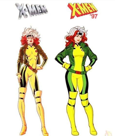 Rouge Xmen Costume, Rogue Cosplay Xmen, Rogue Xmen 97, Rogue Xmen Comic, Rogue Xmen Costume, Rogue Costume, Xmen Characters, Rogue Comics, Rogue Cosplay