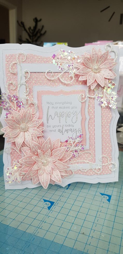 Cascading Cards, Cascading Card, Stamps By Chloe, Chloes Creative Cards, Shabby Chic Cards, Number 12, Birthday Cards For Women, Birthday Card Design, Birthday Frames