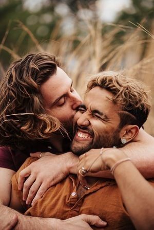 Gay Men Photography, Queer Engagement Photos, Momo Photoshoot, Gay Engagement Photos, Male Bonding, Gay Wedding Photos, Engagement Shoots Poses, Couple Engagement Pictures, Intimate Photos