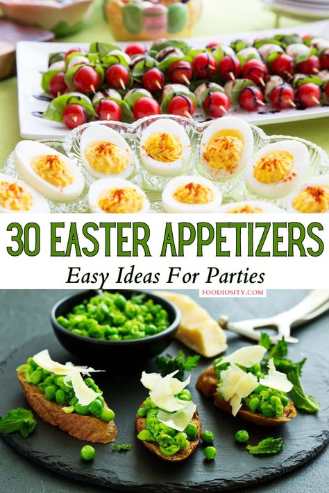 30 Easter Appetizers - Easy Ideas For Parties - Foodiosity Easter Appetizers Ideas, Easter Appetizer Recipes, Artichoke And Spinach, Easter Appetizer, Easter Appetizers Easy, Appetizers Ideas, Ideas For Parties, Easter Food Appetizers, Honey Glazed Chicken