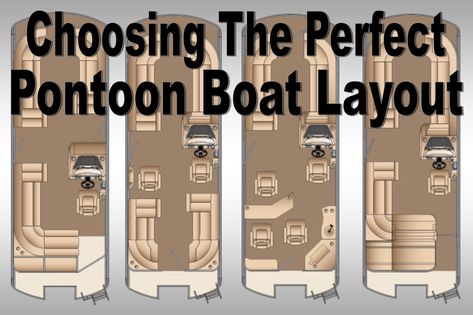 The Best Pontoon Boat Layout - Smart Boat Buyer Guide Pontoon Furniture, Pontoon Boat Furniture, Best Pontoon Boats, Boat Console, Pontoon Seats, Pontoon Boat Seats, Pontoon Boats, Boat Seats, Cool Boats