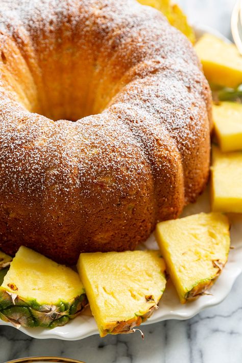 Pina Colada Pound Cake Recipe, Pineapple Bundt Cake Recipe, Pineapple Bundt Cake, Pineapple Pound Cake, Classic Pound Cake, Bundt Pan Recipes, Cake Pineapple, Cheesecake Cupcakes, Best Cake Recipes