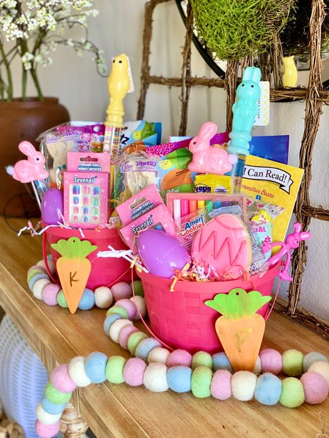 Easter Basket Ideas For Girls 10-12, Easter Basket Ideas For Girls 3-5, Gardening Easter Basket For Kids, Easter Baskets For Kids 8-10, Unicorn Easter Basket, Ramo Ideas, Cuddle And Kind Easter Basket, Candy Themed Party, Kids Gift Baskets