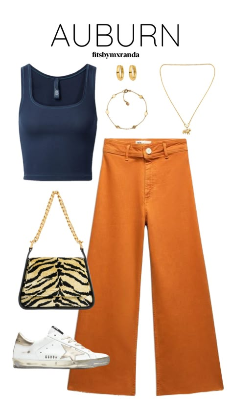 AUBURN OOTD #outfitinspo #auburn #auburntigers #outfit #outfitinspiration Auburn Gameday Outfit, Clemson Gameday Outfit, Rush Week Outfits, College Gameday Outfits, Rush Outfits, Auburn Football, Outfit Inso, Tailgate Outfit, Football Game Outfit