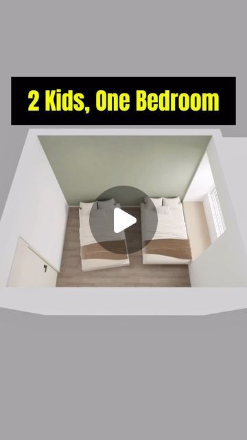 Homecraft Designer on Instagram: "Looking for a smart space-saving solution for your growing family? Instead of opting for a traditional bunk bed, try a staggered bed layout! Use the bay window to create corner steps and maximize your space beautifully. #bedroom #bedroomdecor #homedecor #homedesign" Girl Kids Bedroom Designs, 1 Room 2 Beds Small Spaces, Bedroom Office Corner Ideas, Small Room For Siblings, Small Room With Two Beds Ideas, Small Two Kids Bedroom Ideas, Kids Bed Ideas Boys, Bed Bunk Ideas, Kids Room Space Saving Ideas