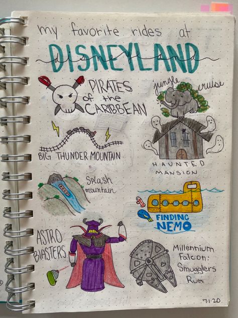 Disney Travel Journal, Disney Writing, Disney Journal, Mountain Mansion, Disney Names, Aesthetic Disney, Creating A Bullet Journal, Splash Mountain, Disney Travel