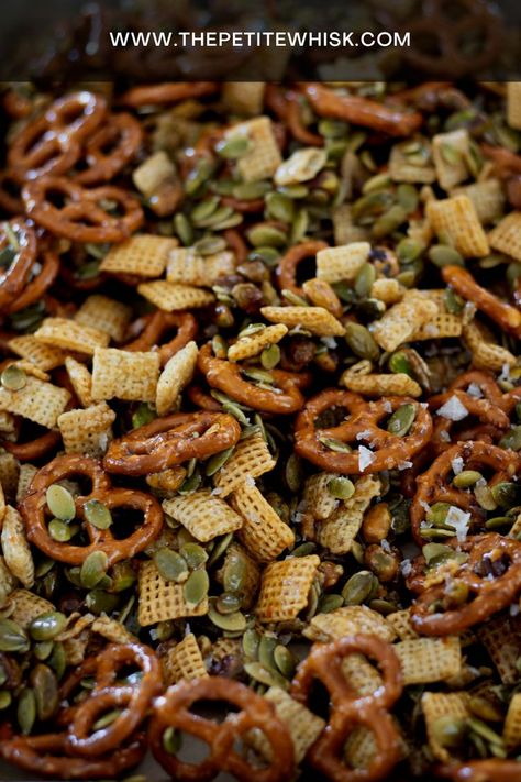 Close up photo of Hot Honey Snack Mix. Sweet and Spicy homemade Chex mix with spicy honey to make for your next party, or just for snacking! Spicy Chex Mix, Honey Snacks, Homemade Chex Mix, Trail Mix Recipes, Everything Good, Spicy Honey, Party Snack, Hot Honey, Spicy Snacks